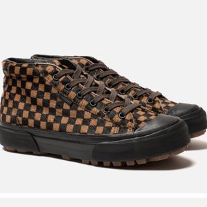 Vans Vault OG G.I. LX pony hair - brown black checkered sz 8